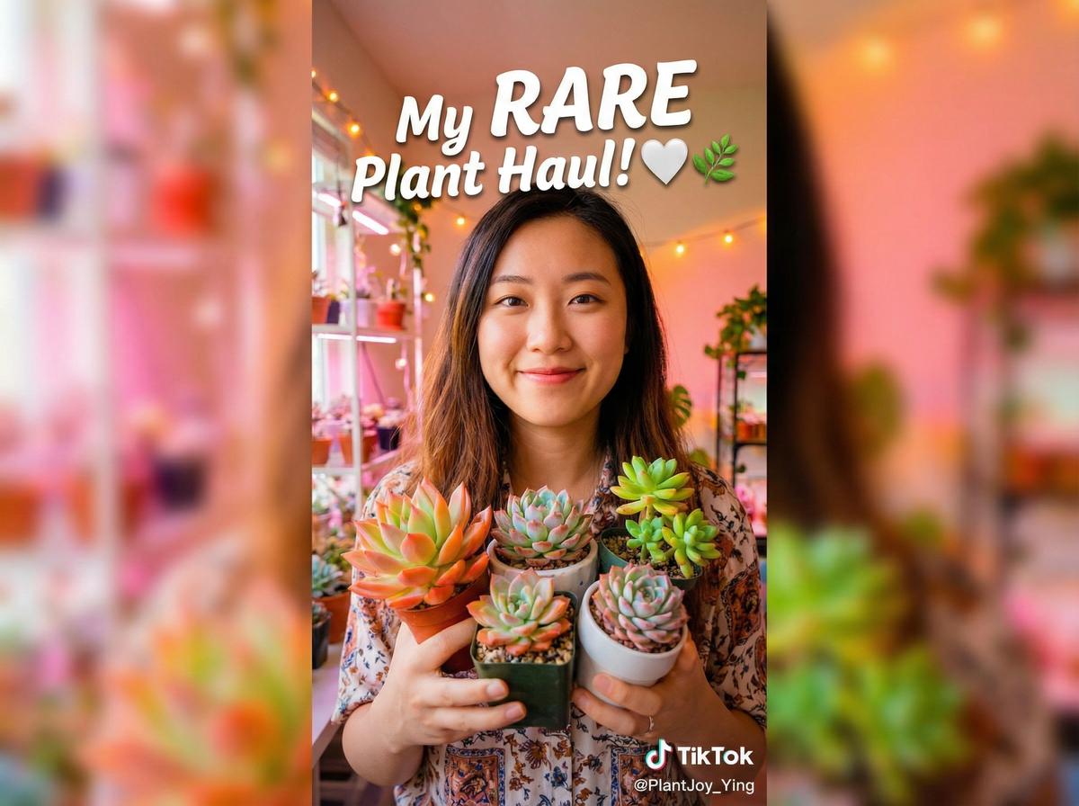 抖阴TikTok植物视频-稀有多肉植物收藏
